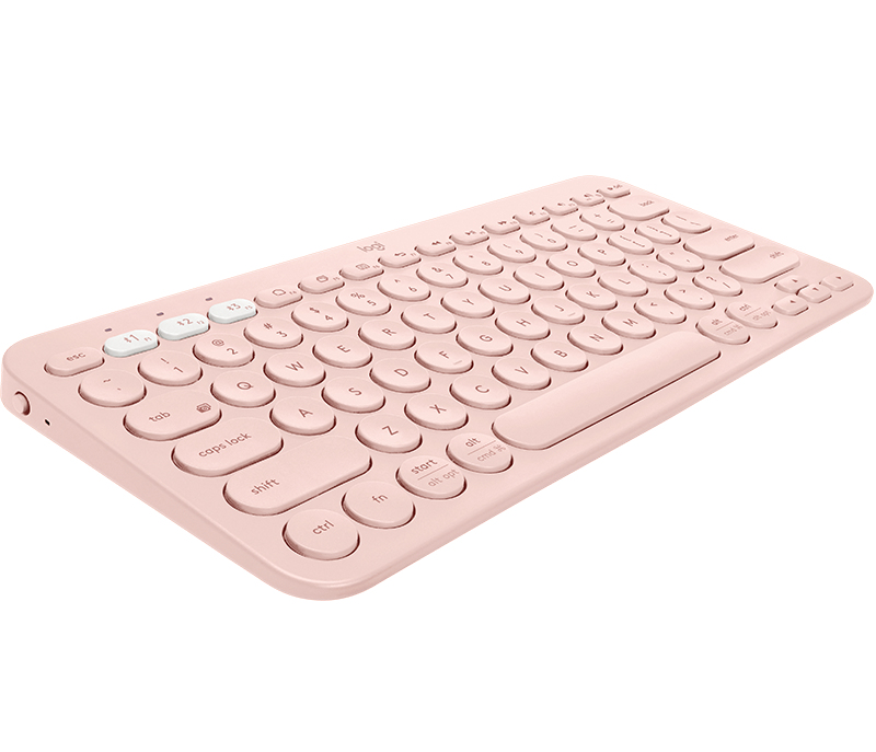 Logitech K380 - Mini - Bluetooth - QZERTY - Pink