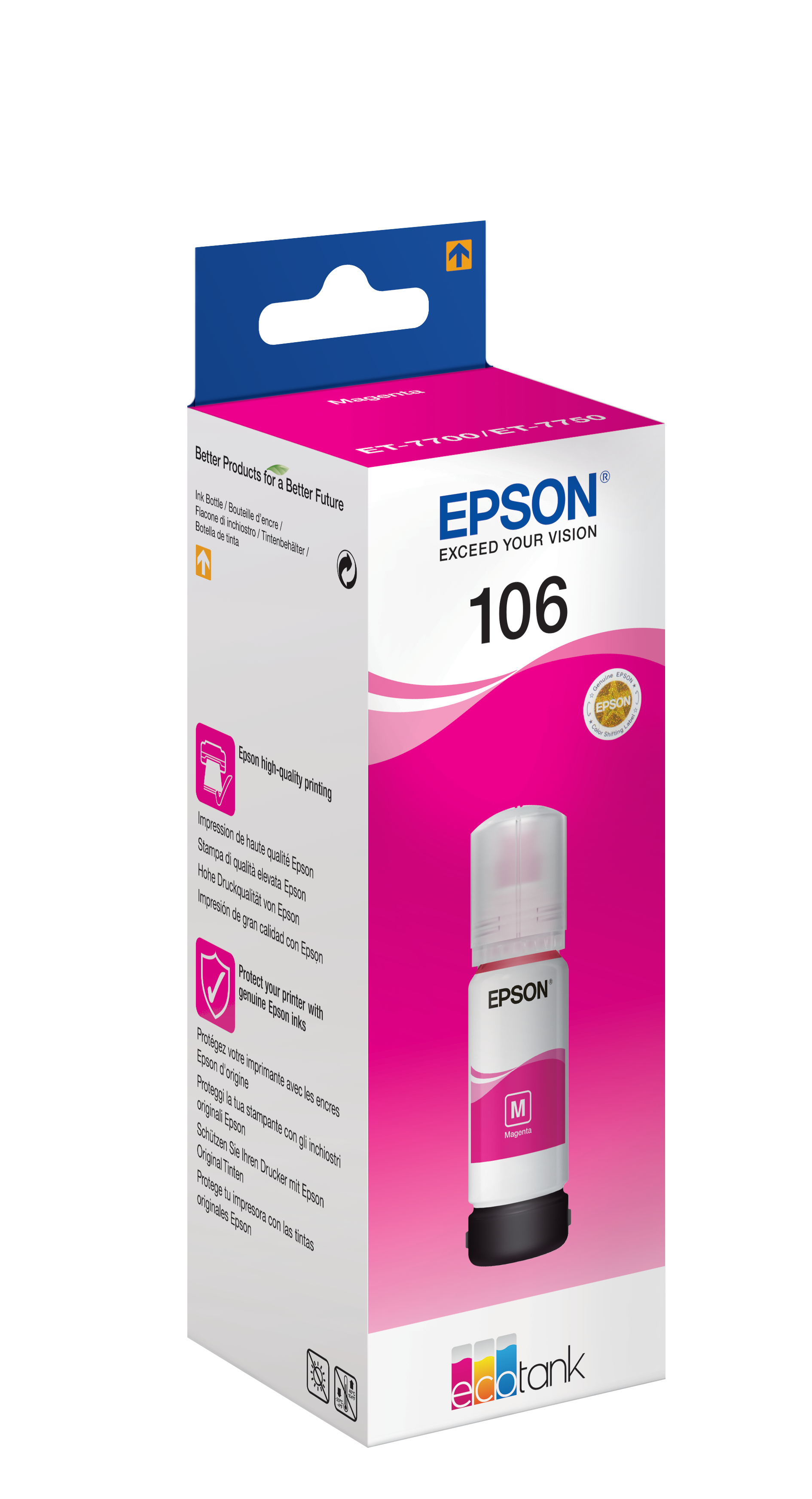 Epson 106 - 70 ml - Magenta - Original - Tintenbehälter, Ansicht 2