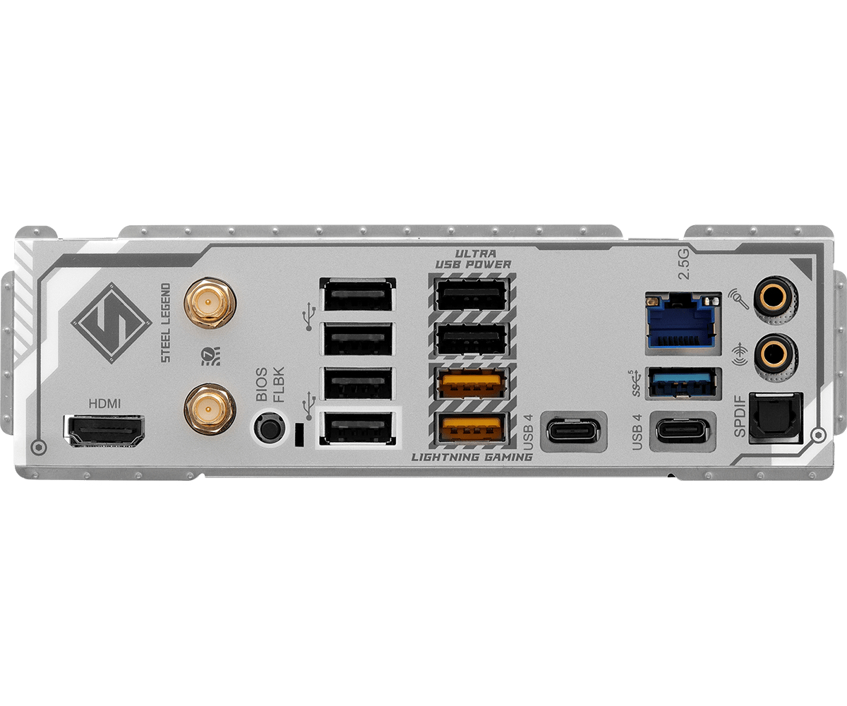 ASRock X870 Steel Legend WiFi - Motherboard - ATX - Socket AM5 - AMD X870 Chipsatz - USB4, USB 3.2 Gen 1, USB 3.2 Gen 2, Ansicht 2