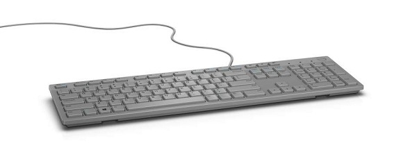 Dell KB216, Volle Größe (100%), Kabelgebunden, USB, QWERTY, Grau