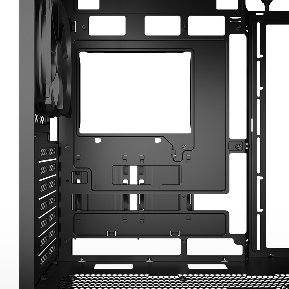 Sharkoon Gehäuse AK3 ATX 1x Metall schwarz - Tower - ATX, Ansicht 3