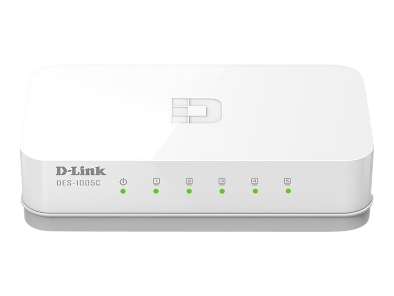 D-Link DES 1005C - Switch - unmanaged - 5 x 10/100