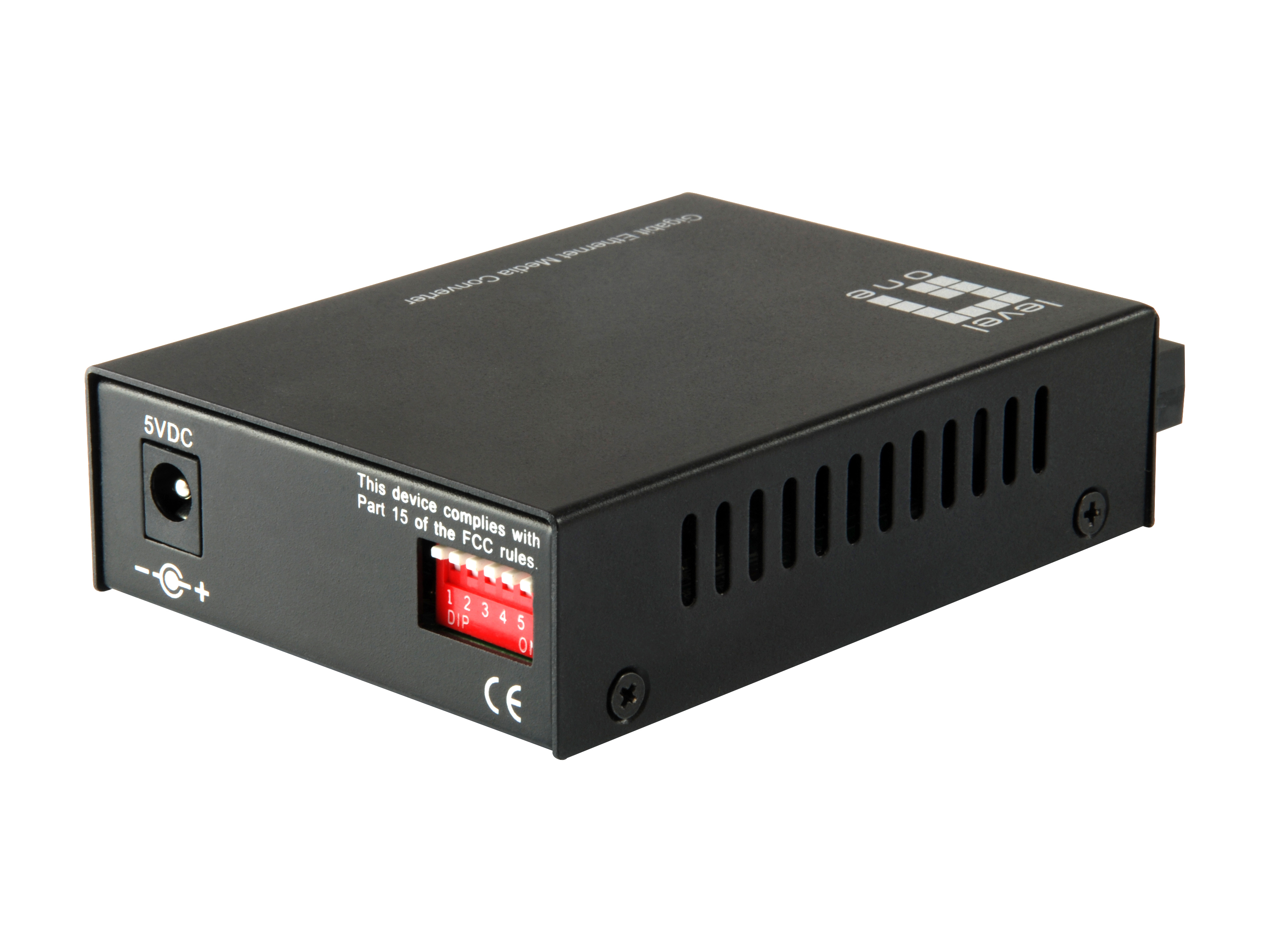 LevelOne GVT-2002 - Medienkonverter - GigE - 10Base-T, 1000Base-SX, 100Base-TX, 1000Base-T, Ansicht 3