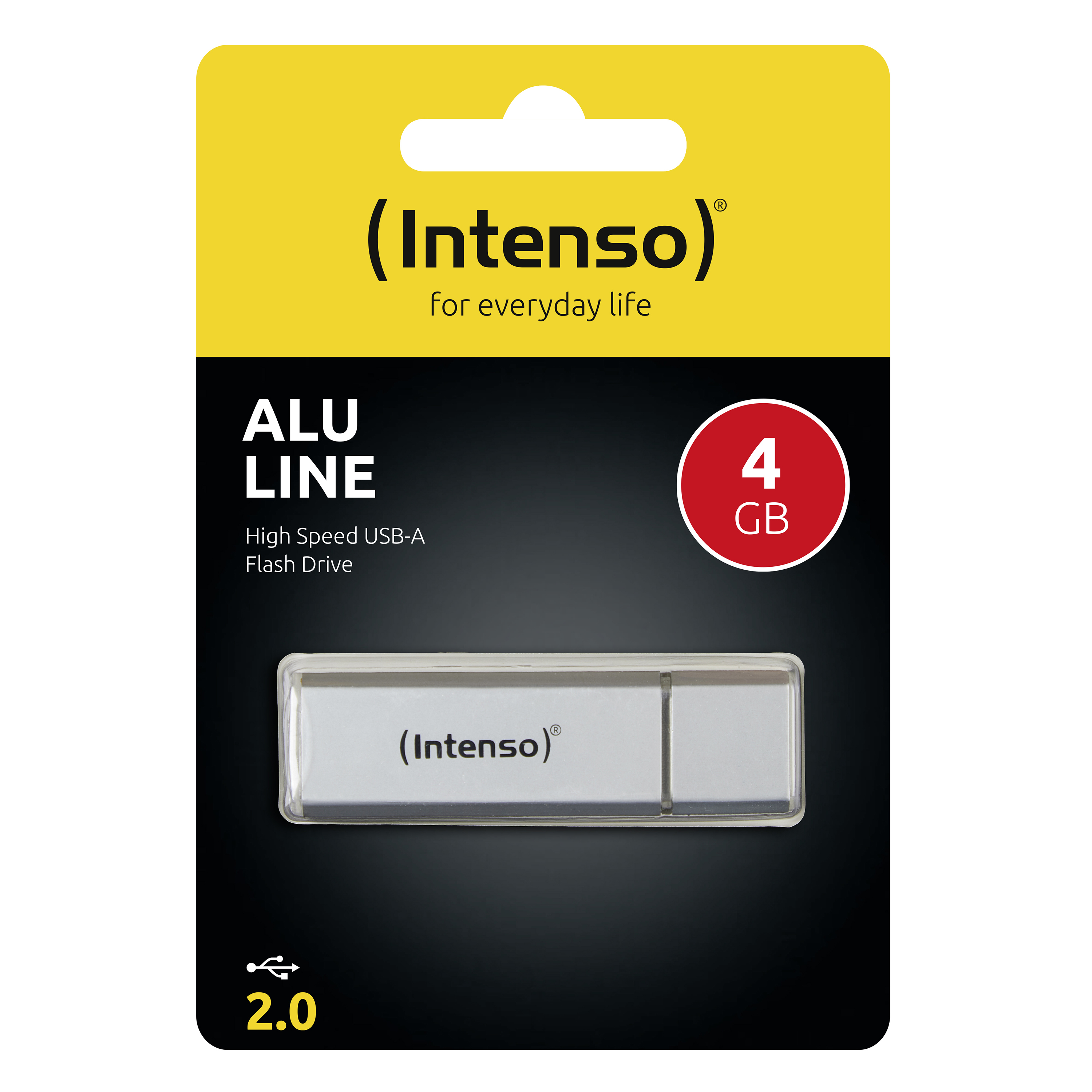 Intenso Alu Line - USB-Flash-Laufwerk - 4 GB - Silber, Ansicht 3