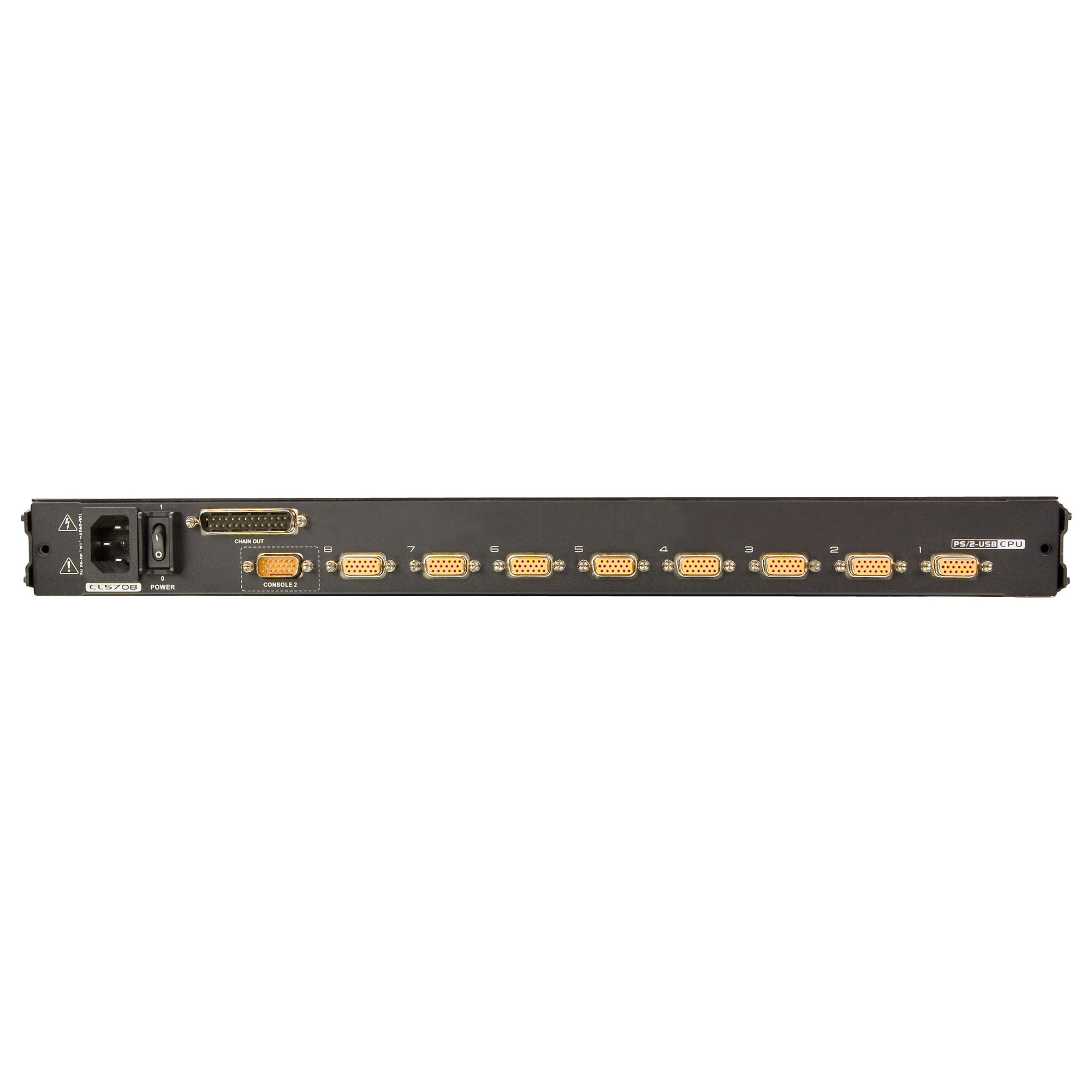 ATEN Slideaway CL5708M - KVM-Konsole mit KVM-Switch - 8 Anschlüsse - PS/2, USB - Englisch - 43.2 cm (17), Ansicht 4