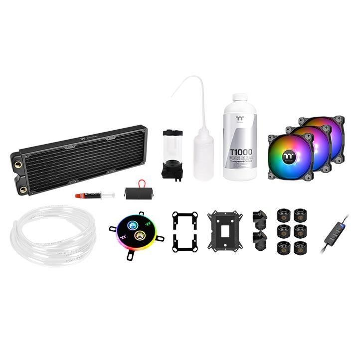 Thermaltake Pacific C360 DDC Soft Tube Water Cooling Kit Flydende kølesystemsæt 1-pack Sort Transparent 120 mm