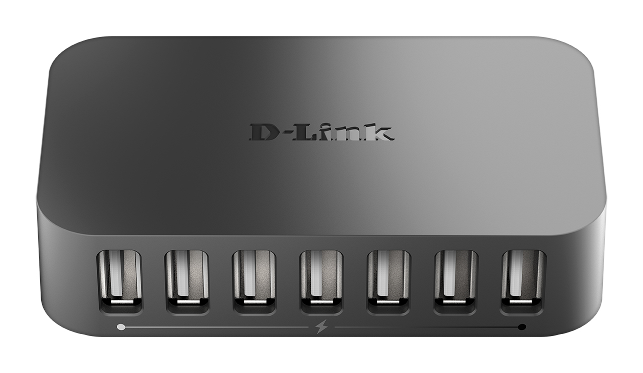 D-Link DUB H7 - Hub - 7 x USB 2.0 - Desktop, Ansicht 4