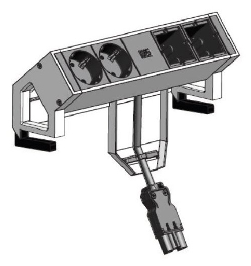 Bachmann Kabelführung - Schwarz, RAL 9005, Ansicht 3
