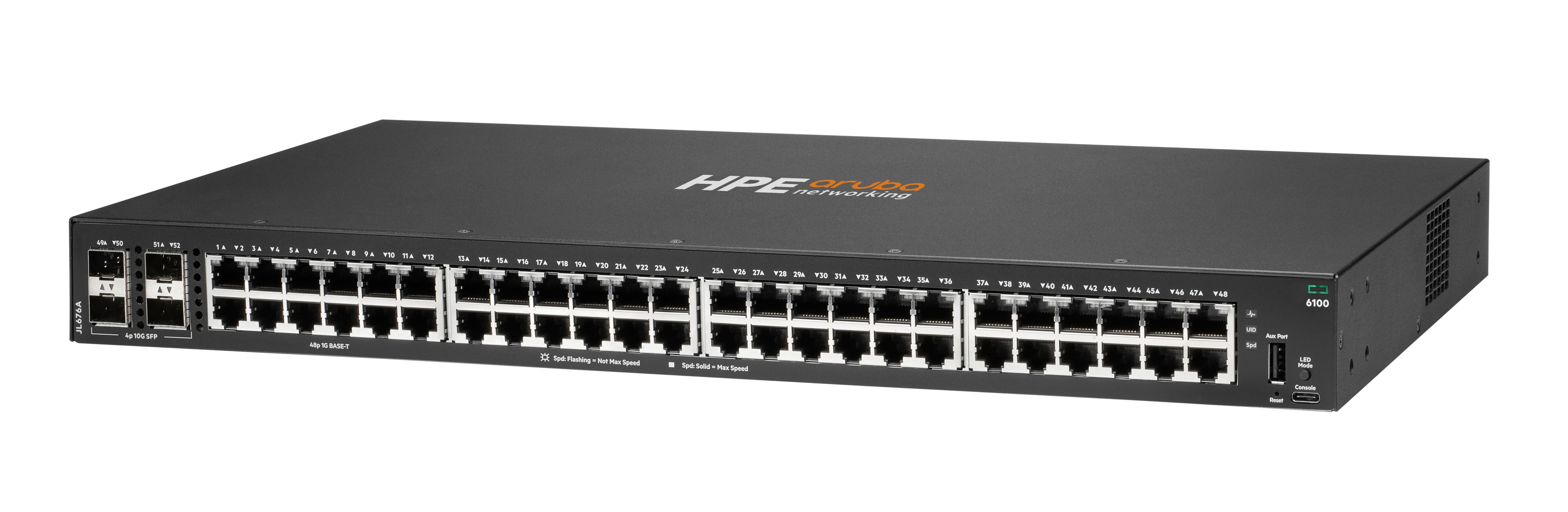 HPE Aruba 6100 48G 4SFP+ Switch - Switch - managed, Ansicht 2