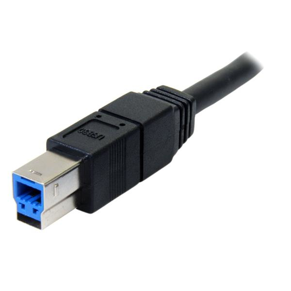 StarTech.com 3m schwarzes SuperSpeed USB 3.0 A auf B Kabel - St/St - USB 3.0 Anschlusskabel - USB-Kabel, Ansicht 4