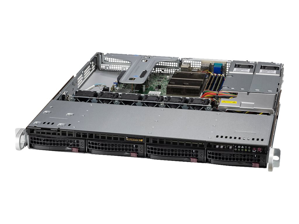 Supermicro UP SuperServer 510T-MR - Server - Rack-Montage - 1U - 1-Weg - keine CPU - RAM 0 GB - SATA - Hot-Swap 8.9 cm (
