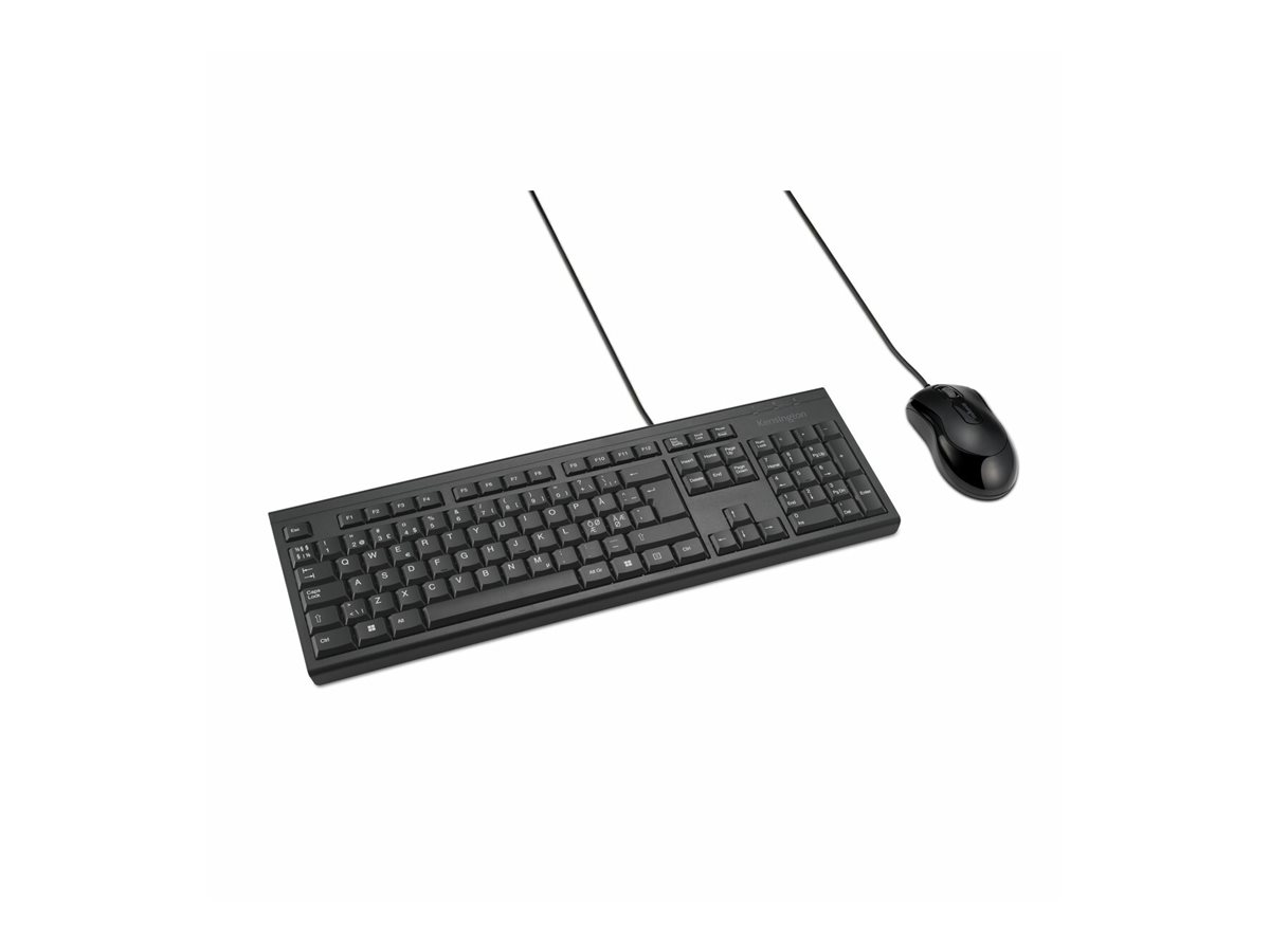 Kensington KM100 EQ - Tastatur-und-Maus-Set - USB - TL: Nordisch, QWERTY, Ansicht 2