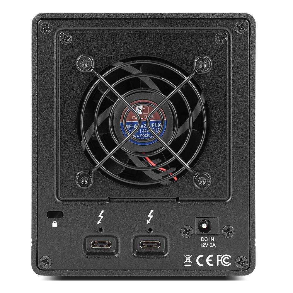 OWC ThunderBay 4 mini - HDD-Gehäuse - 2.5 - SATA - Serial ATA II - Serial ATA III - 40 Gbit/s - USB Anschluss - Schwarz, Ansicht 2