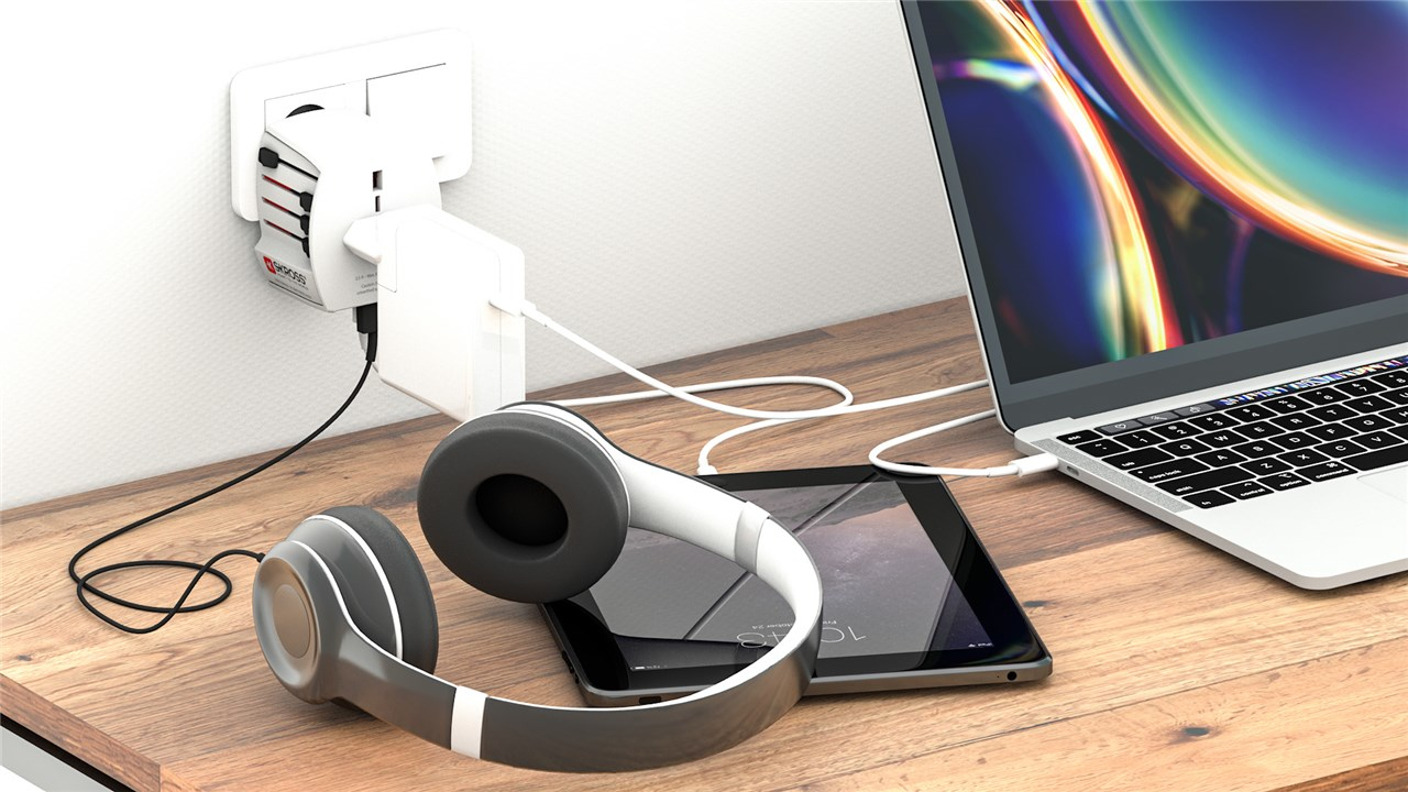 SKROSS World Adapter MUV 2 x USB A Ports - Adapter - Digital/Daten, Ansicht 2
