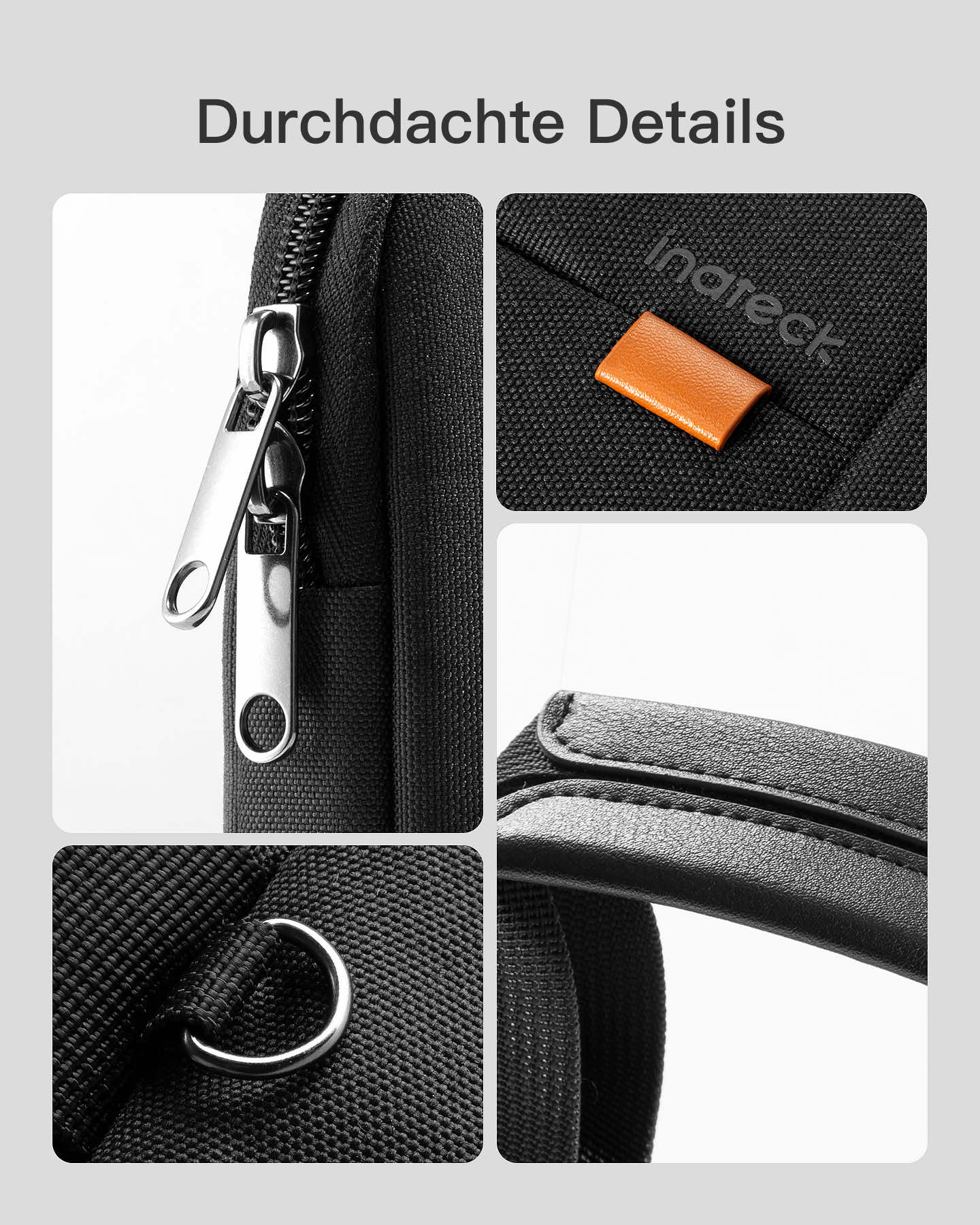 Inateck Laptoptasche 13 kompatibel mit 14 MacBook Pro/Air - Tasche, Ansicht 4