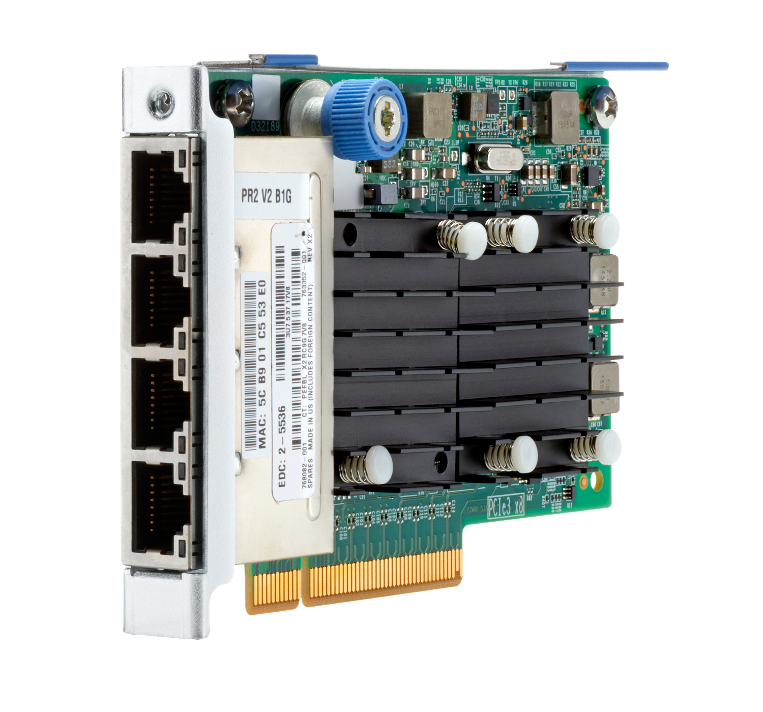 HPE Ethernet 10Gb 4-port SFP+ QL41134HLCU, Eingebaut, Kabelgebunden, PCI Express, Ethernet / Fiber, 10000 Mbit/s