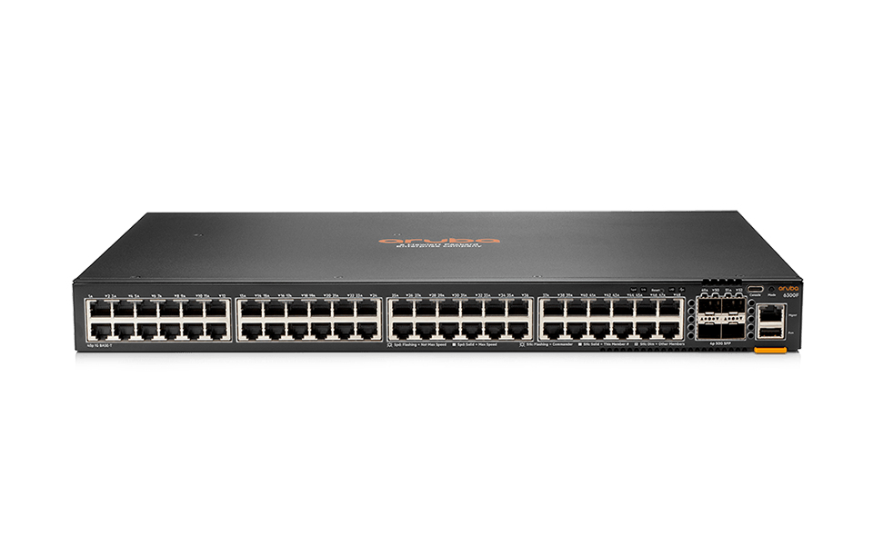 HPE Aruba Networking CX 6300F, Managed, L3, Gigabit Ethernet (10/100/1000), Rack-Einbau