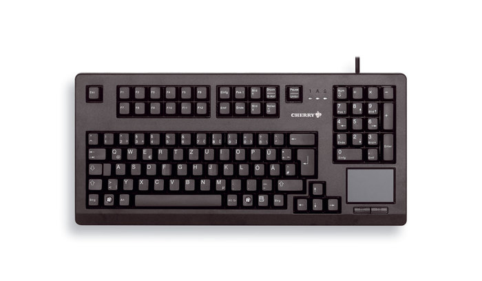 Cherry TouchBoard G80-11900, Volle Größe (100%), Kabelgebunden, USB, QWERTY, Schwarz