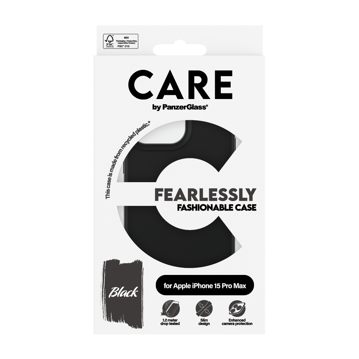 PanzerGlass CARE by Case iPhone 15 Pro Max Fashion Black, Ansicht 4