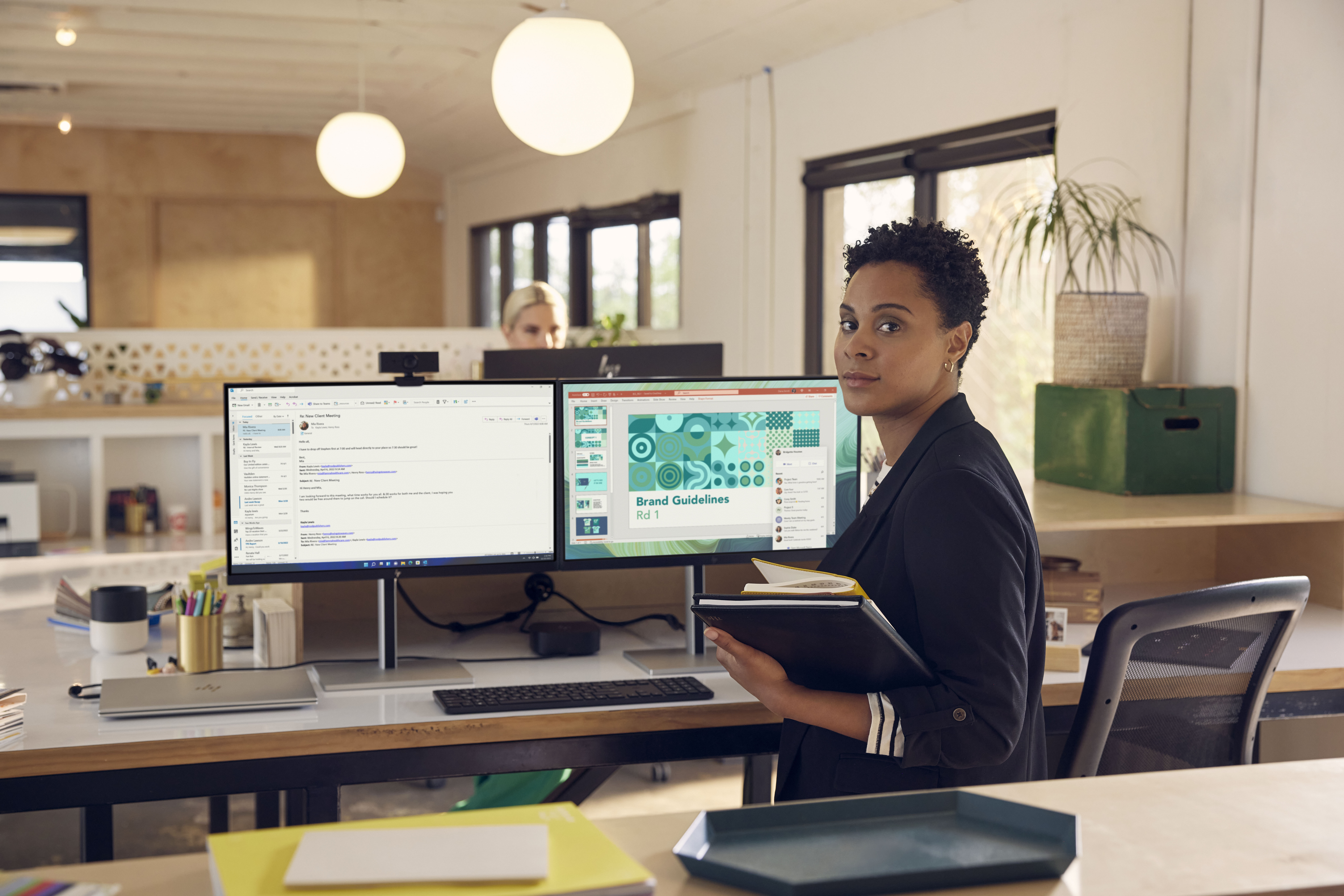 HP 455 Programmierbare Wireless-Tastatur - Volle Größe (100%) - Kabellos - RF Wireless - Membran Key Switch - Schwarz, Ansicht 2