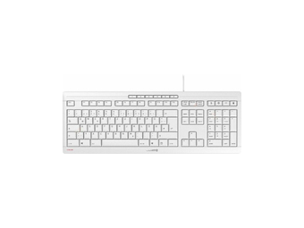 Cherry STREAM KEYBOARD - Volle Größe (100%) - USB - Mechanischer Switch - QWERTZ - Grau