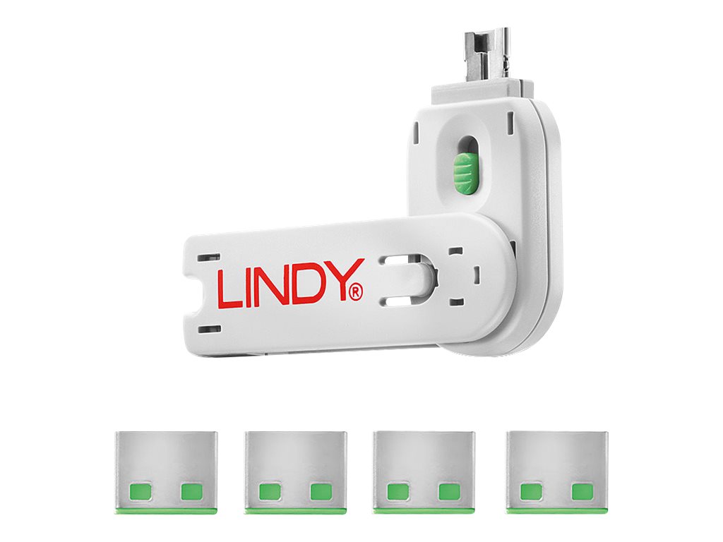 Lindy USB Port Blocker - USB-Portblocker - grün, Ansicht 5