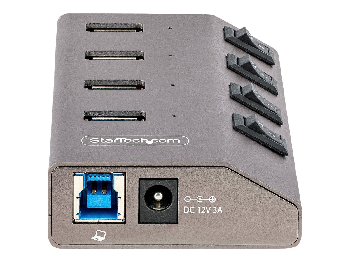 StarTech.com 4-Port Self-Powered USB-C Hub with Individual On/Off Switches, USB 3.0 5Gbps Expansion Hub, Ansicht 4