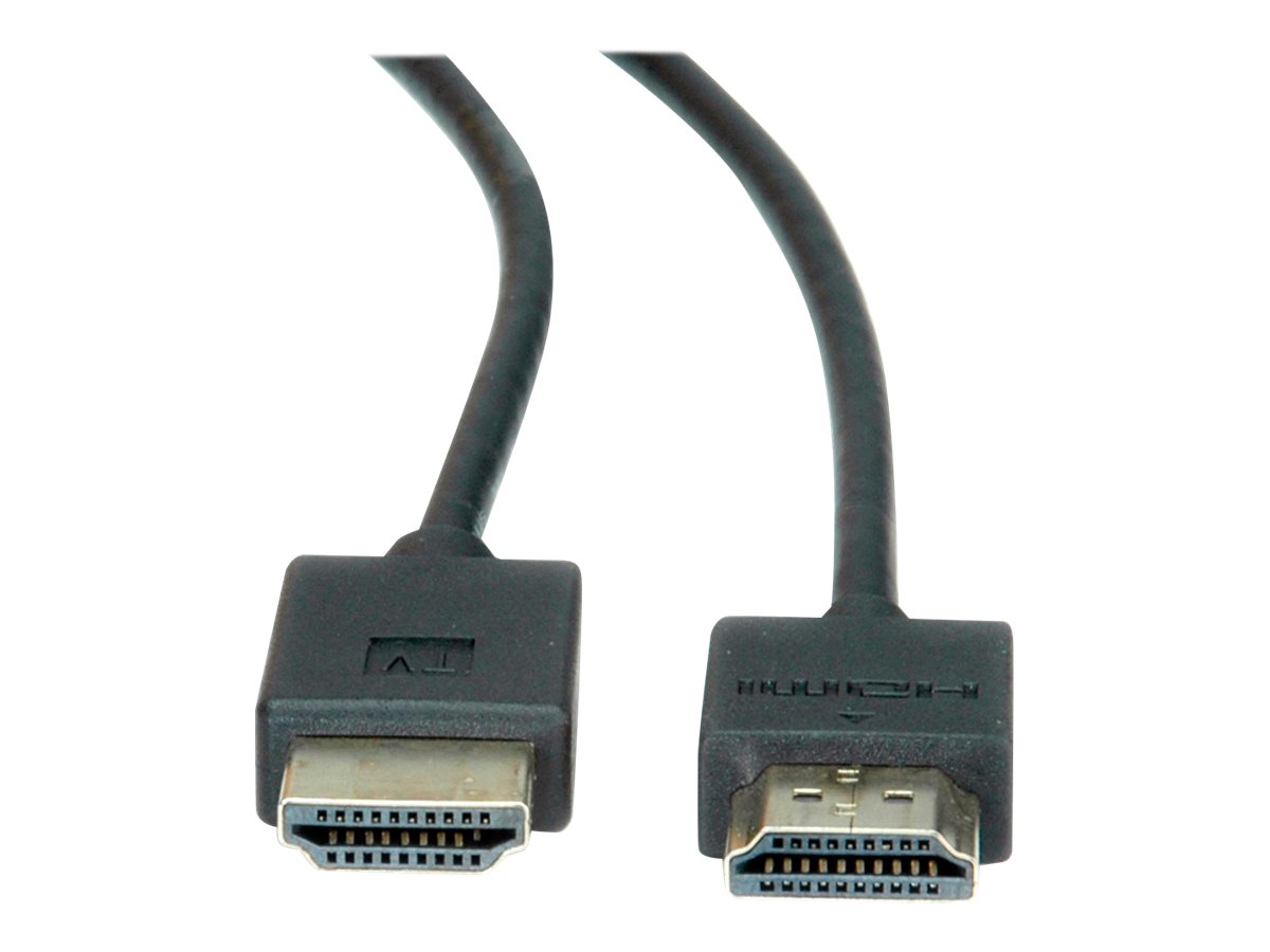ROLINE HDMI-Kabel mit Ethernet - HDMI männlich zu HDMI männlich