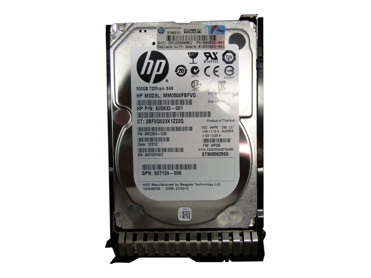 HP 500GB 6G SAS 7.2K 2.5IN (653953-001)