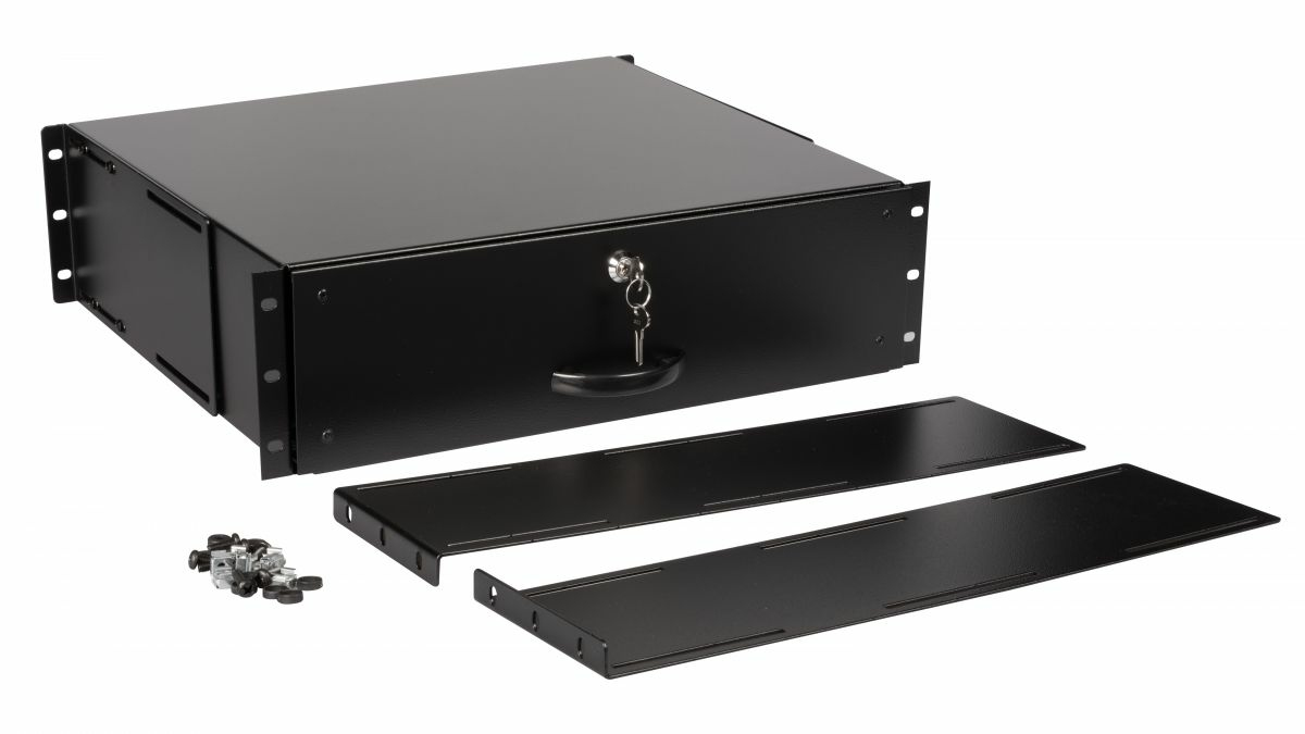 Equip Schublade 19 für Serverschränke 3U abschließbar sw - Zubehör Stromversorgung - 0,48 m, Ansicht 2