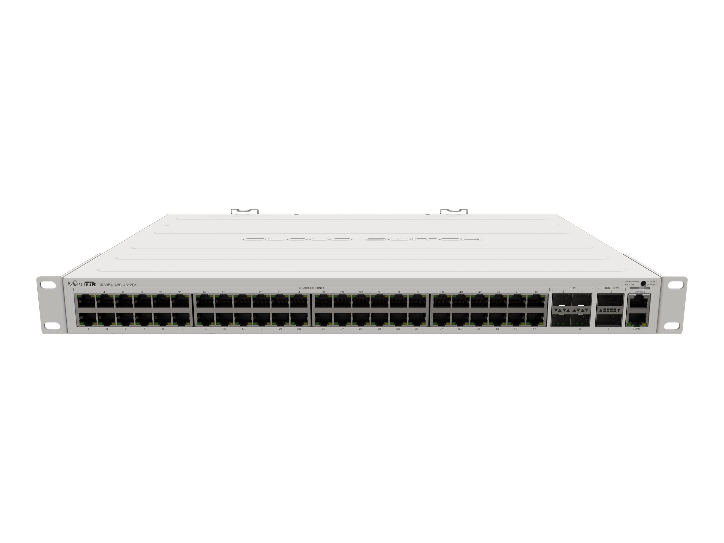 MikroTik CRS354-48G-4S+2Q+RM - Switch - L3 - 48 x 10/100/1000 + 4 x 10 Gigabit SFP+ + 2 x 40 Gigabit QSFP+, Ansicht 3