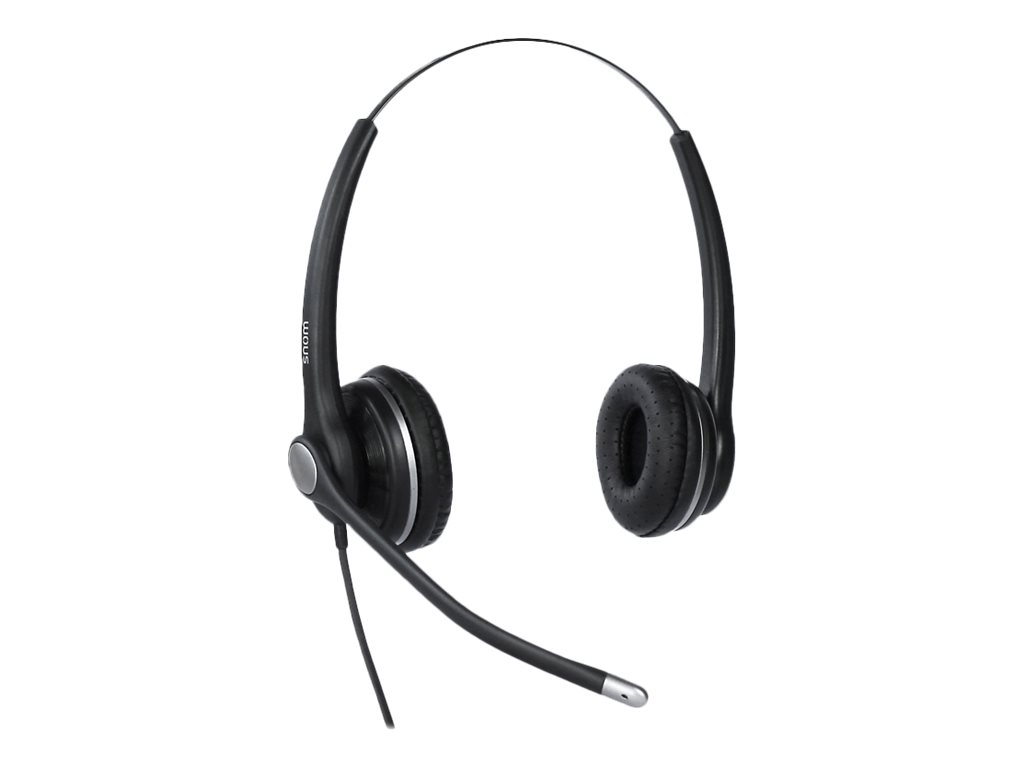snom A100D - Headset - On-Ear - kabelgebunden - mit snom ACUSB Adapter