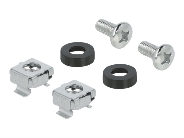 Delock Cable bracket 80 x 80 mm with laterally offset mounting plate metal