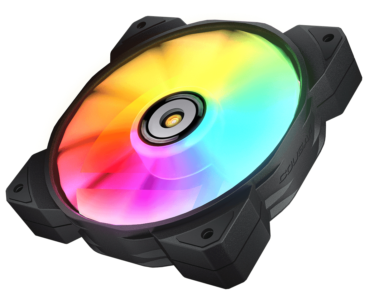 Cougar Gehäuse Lüfter MHP 120 ARGB Schwarz 3er-Pack - Gehäuse-Lüfter - 2.000 rpm, Ansicht 3
