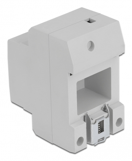 Delock Schutzkontakt-Steckdose für Hutschienenmontage 5 Stück - CEE 7/3 - Grau - Kunststoff - 250 V - 16 A - 64 mm, Ansicht 4
