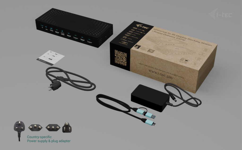 i-tec Dockingstation - USB-C / USB4 / Thunderbolt 3 / Thunderbolt 4, Ansicht 4