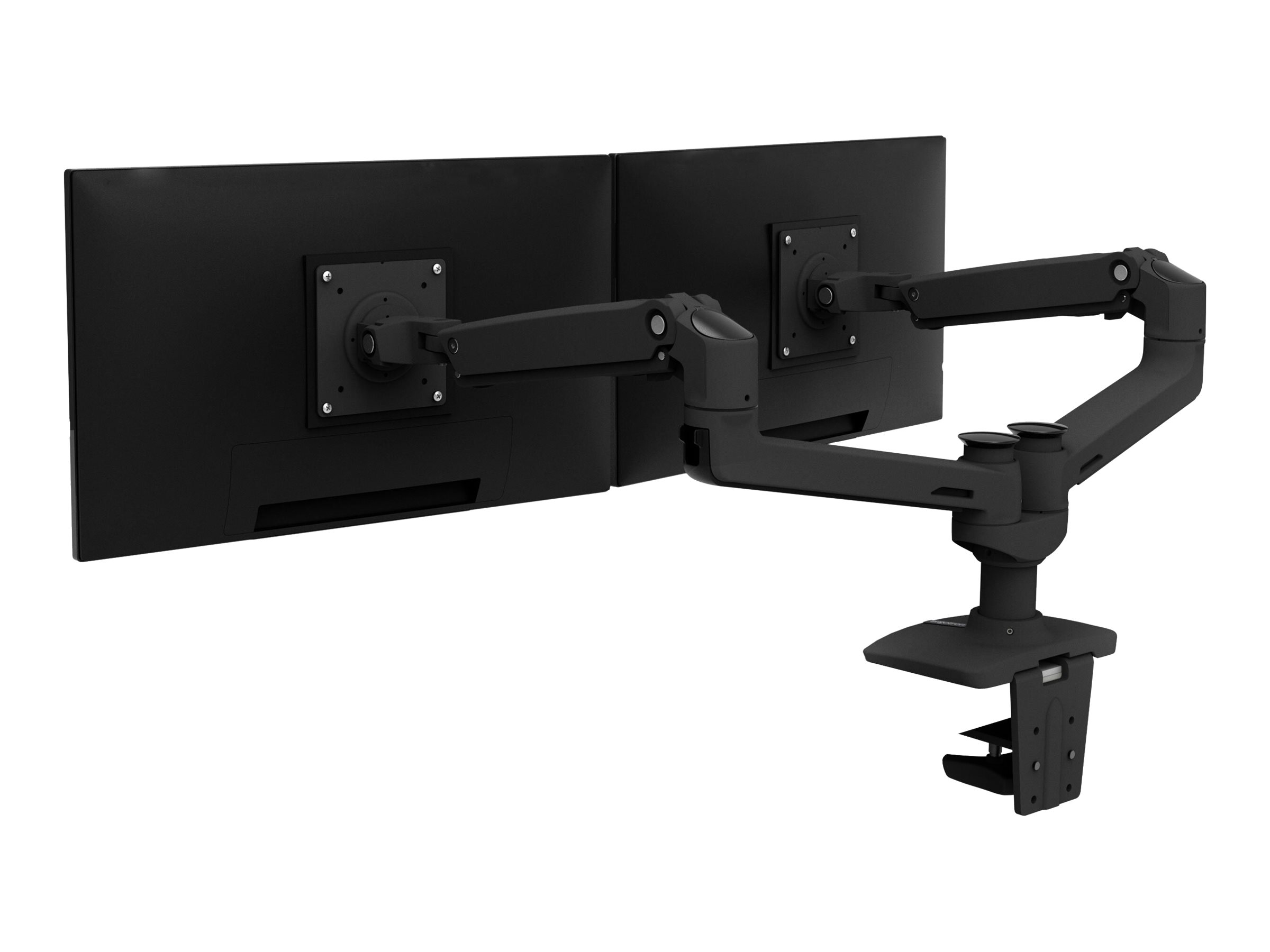 Ergotron LX Dual Side-by-Side Arm - Befestigungskit (Spannbefestigung für Tisch, Tischplattenbohrung, Stange, Ansicht 3