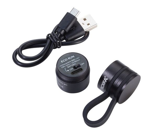 Troika Taschenlampe ECO RUN schwarz, Ansicht 2