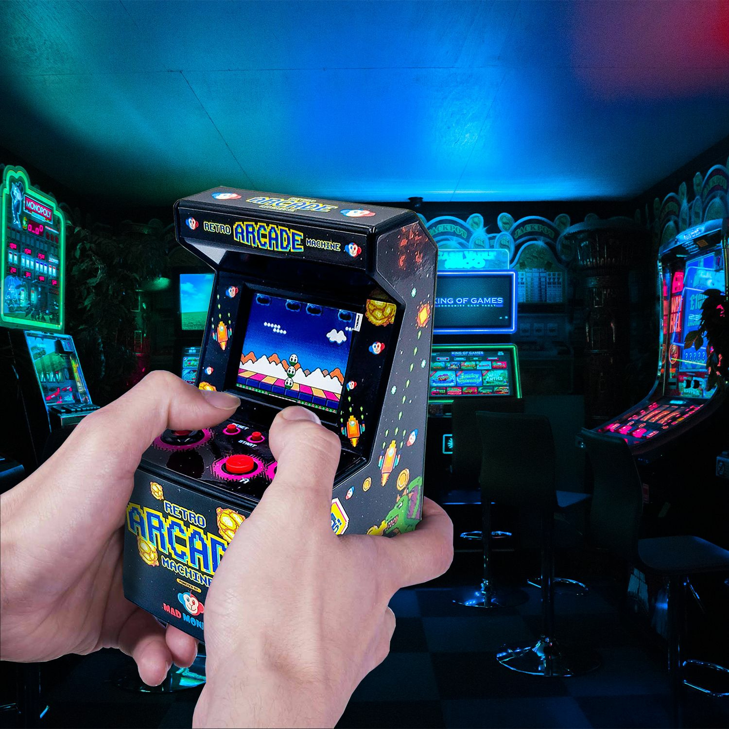 Thumbs Up Retro Mini Arcade Machine - 240 built-in games, Ansicht 2