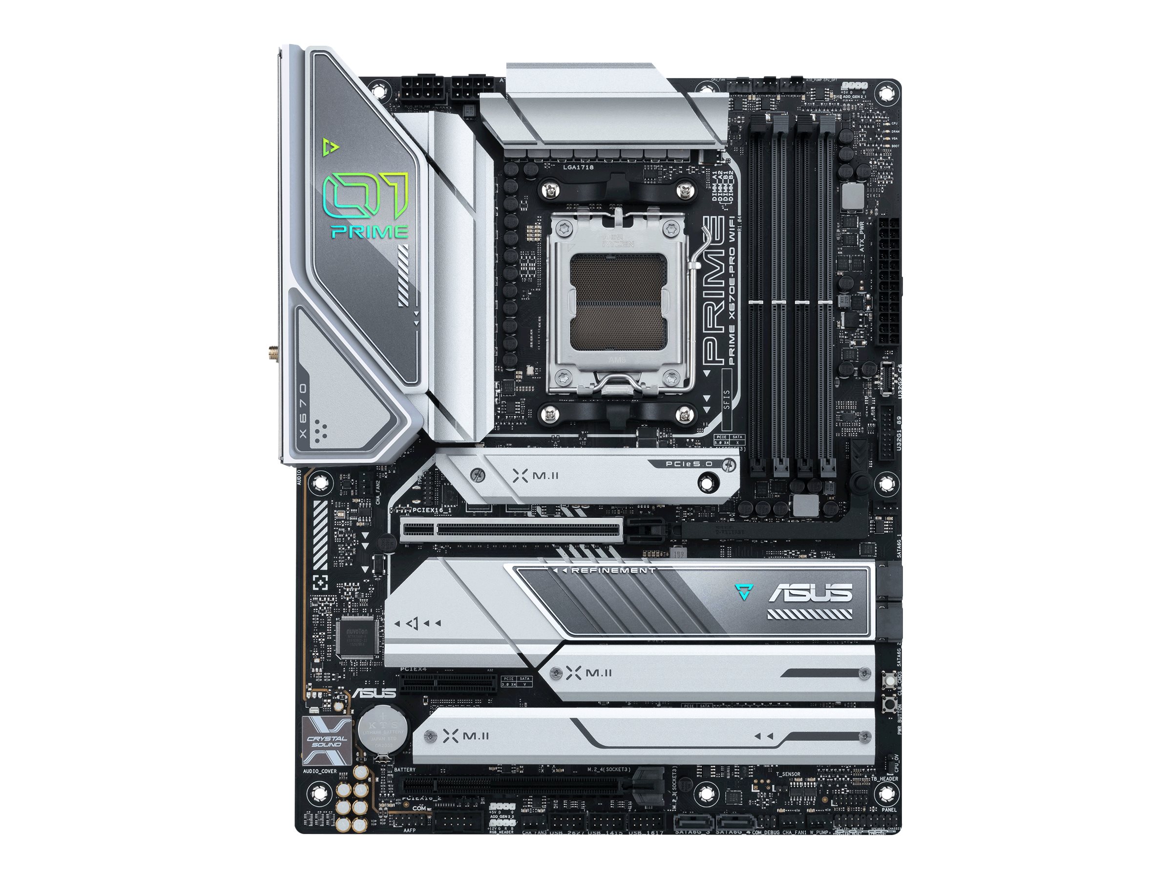 ASUS Prime X670E-PRO WIFI - Motherboard - ATX - Socket AM5 - AMD X670 Chipsatz - USB 3.2 Gen 1, USB 3.2 Gen 2, USB-C 3.2