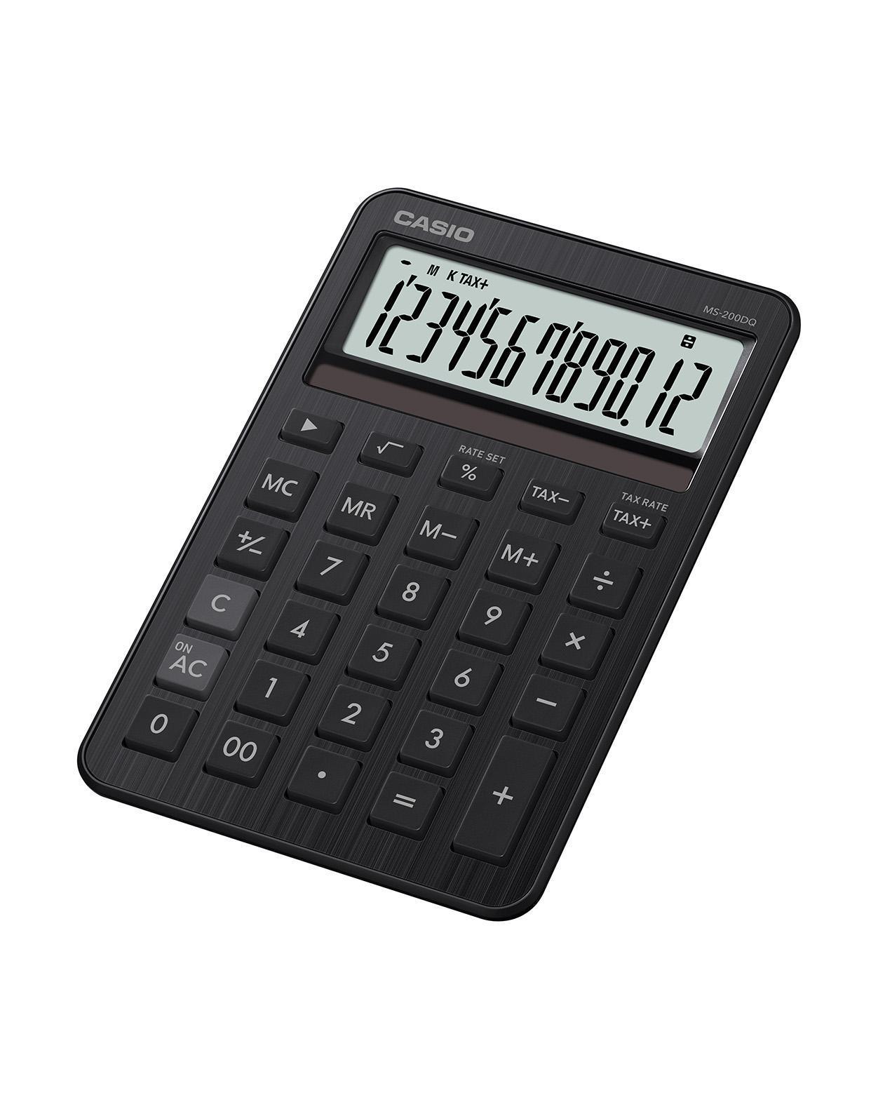 Casio Tischrechner schwarz, Ansicht 2
