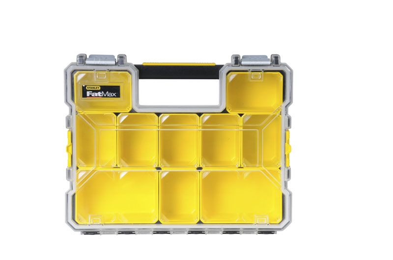 Stanley Profi-Organizer FatMax tiefe Fächer Metallschließen wasserdicht - Kasten für Kleinteile - 446 mm - 357 mm, Ansicht 4