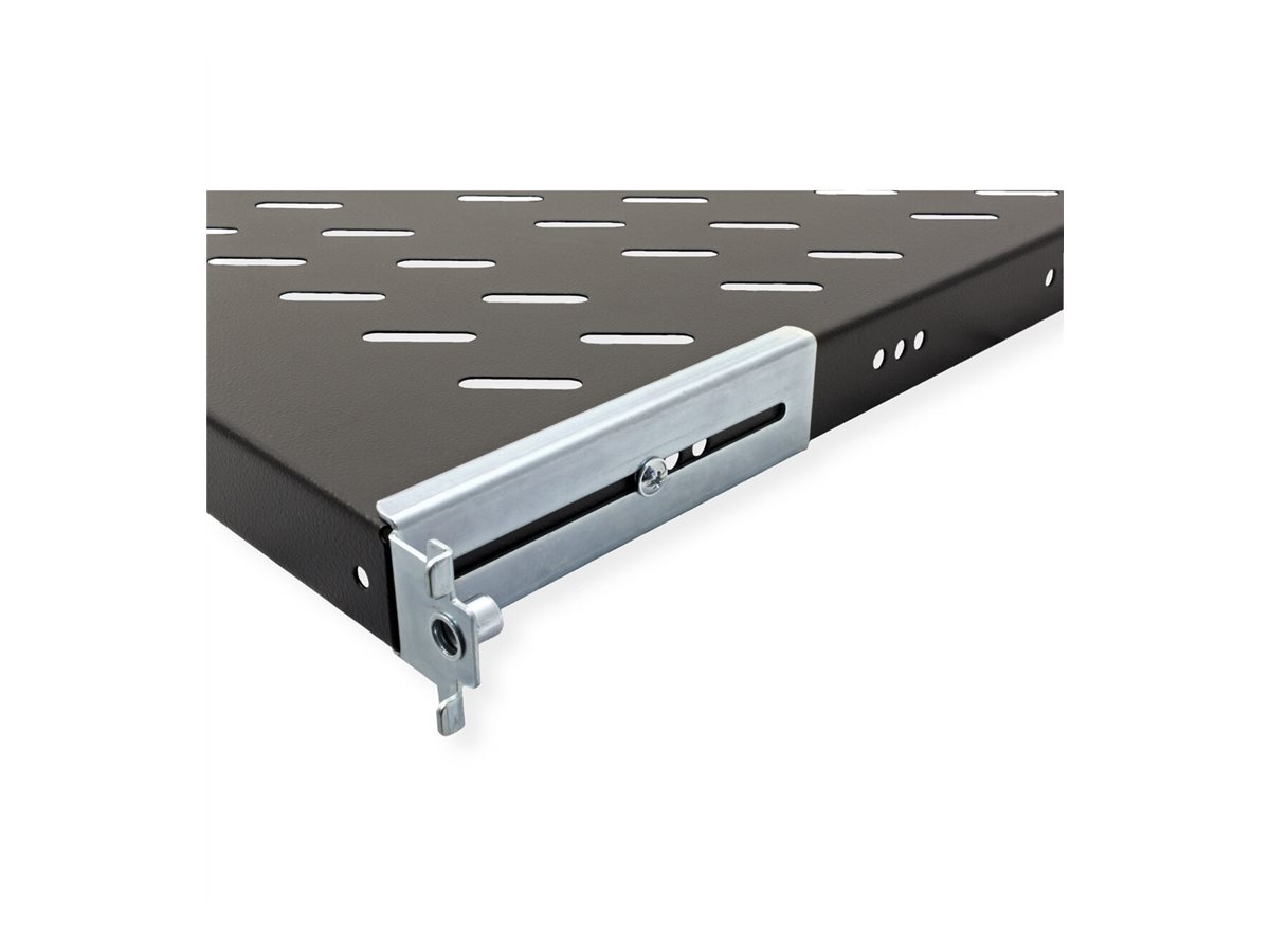 ROLINE 19 Zoll Fachboden 1 HE 770 T 50 kg schwarz, Ansicht 2