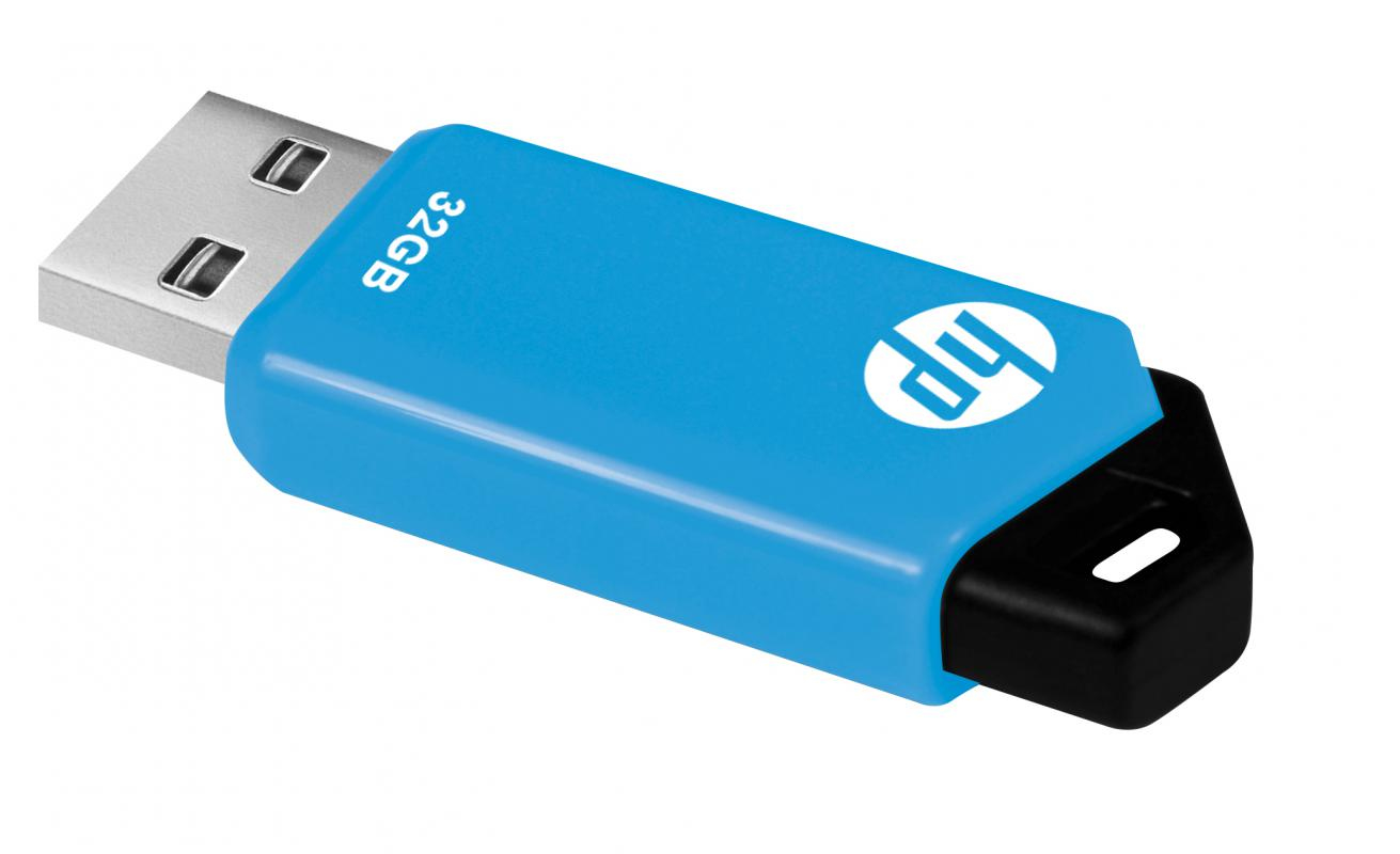 HP v150w - 32 GB - USB Typ-A - 2.0 - Dia - Schwarz - Blau, Ansicht 2