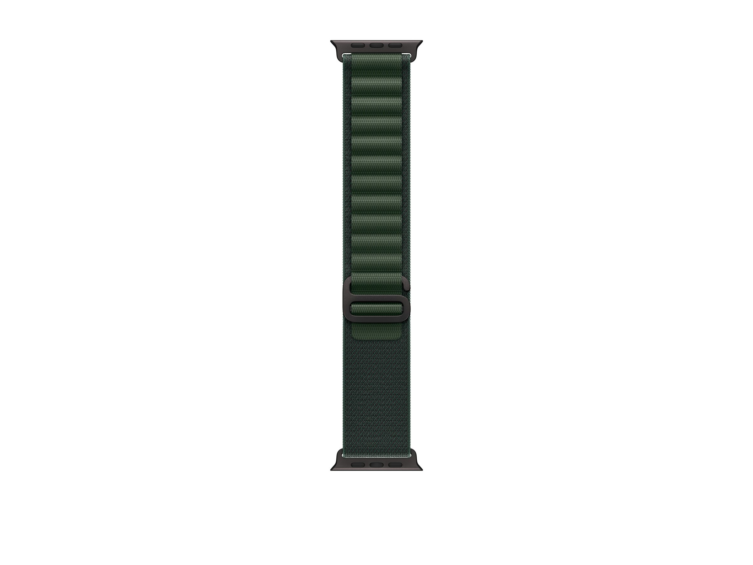Apple Watch Ultra 2 - 49 mm - Black Titanium - mit Alpine Loop - Stoff - dunkelgrün - Bandgröße: S, Ansicht 4