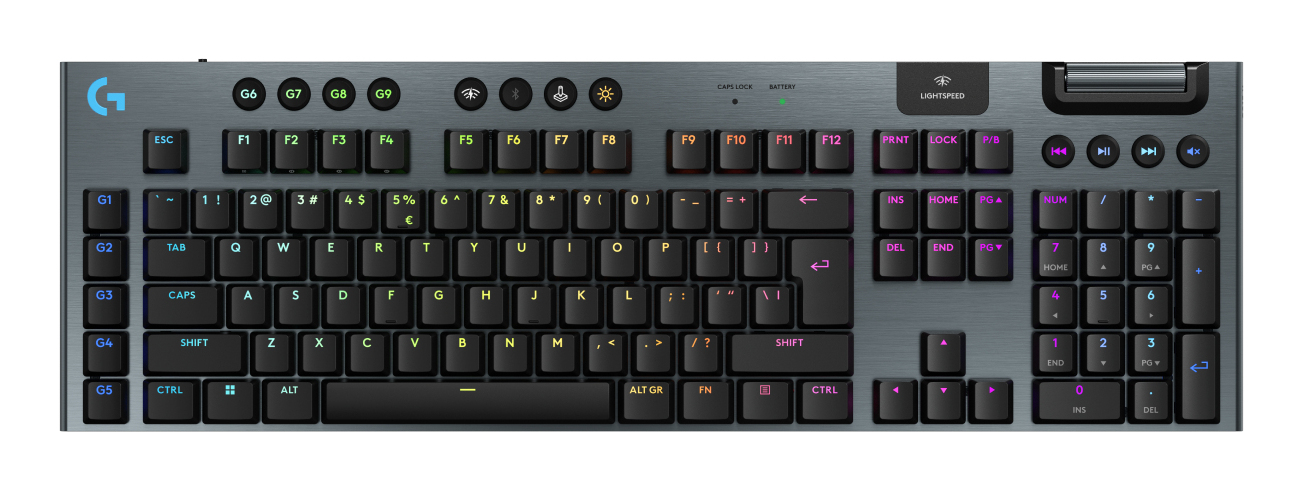 Logitech G G915 X - Tastatur - LIGHTSPEED - Hintergrundbeleuchtung - TL: US, QWERTY, Ansicht 3