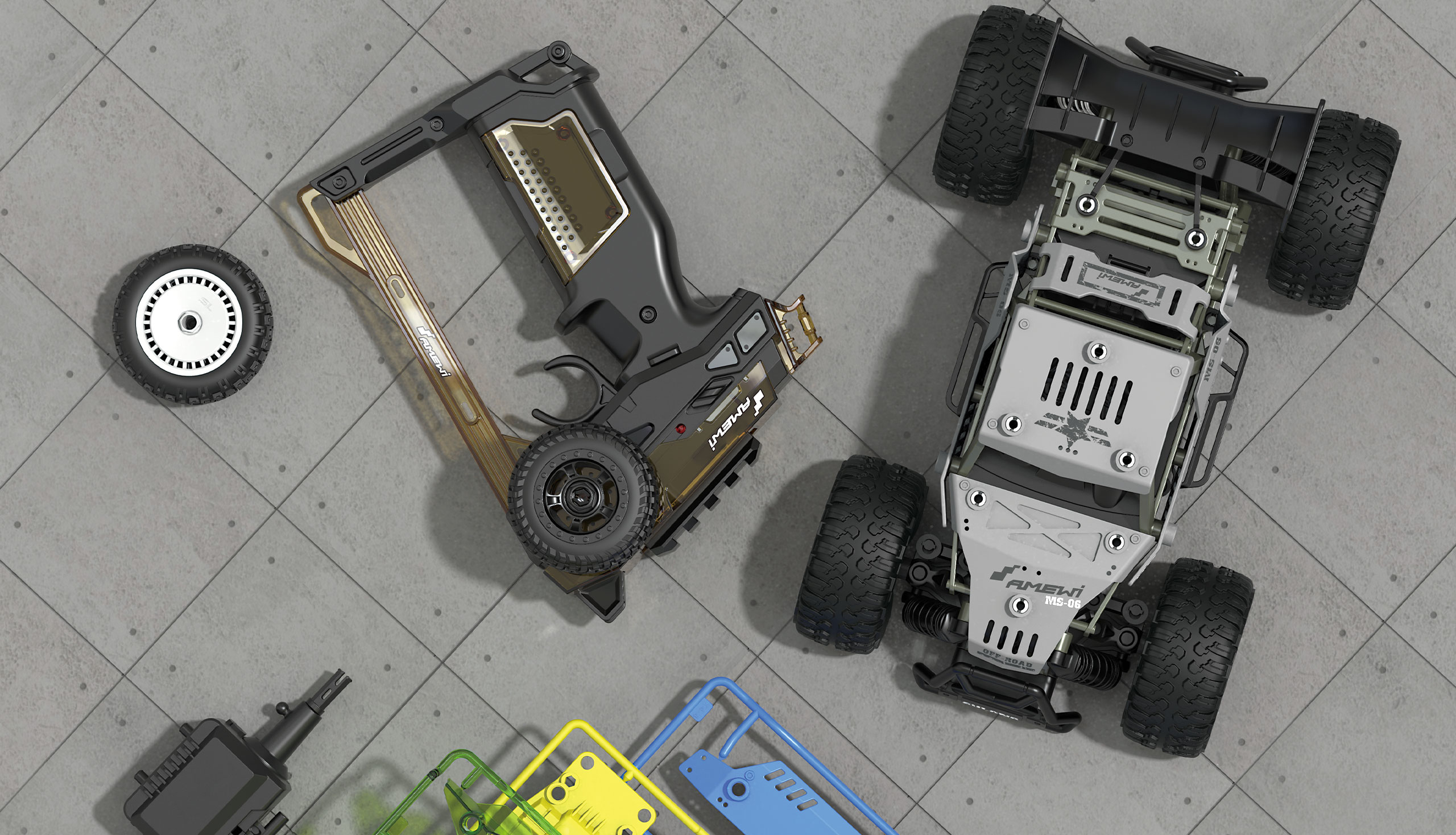 Amewi CoolRC DIY Stone Buggy 2WD 1:18 - Buggy - 1:18 - 8 Jahr(e) - 300 g, Ansicht 4