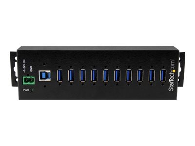 StarTech.com HB30A10AME USB 3.0 Hub (10-Port, Din-Rail,  Industrielle Anwendung, externes Netzteil, Ansicht 2