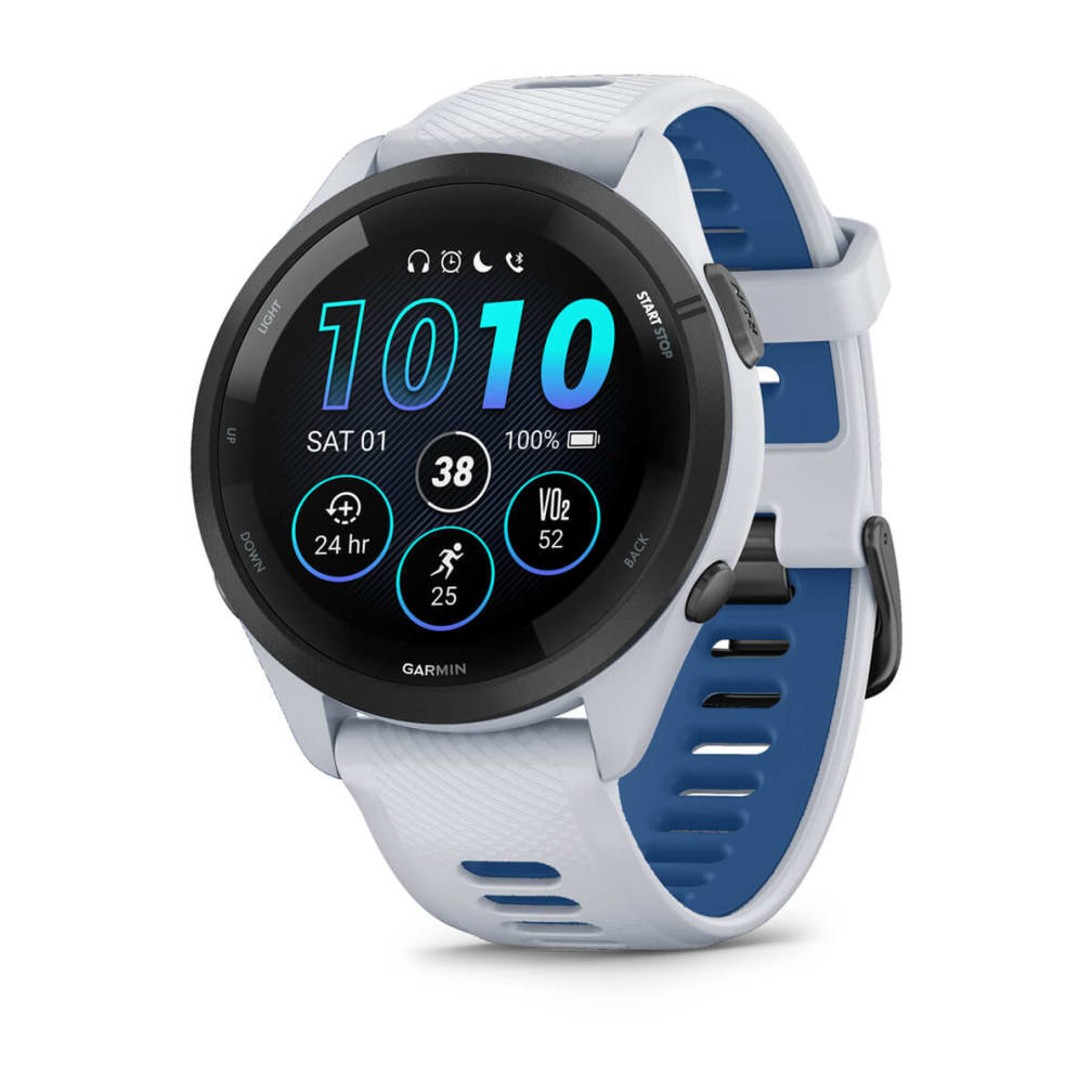Garmin Forerunner 265 - 46 mm - Whitestone - intelligente Uhr mit Riemen - Handgelenkgröße: 135-205 mm - Anzeige 3.25 cm, Ansicht 2