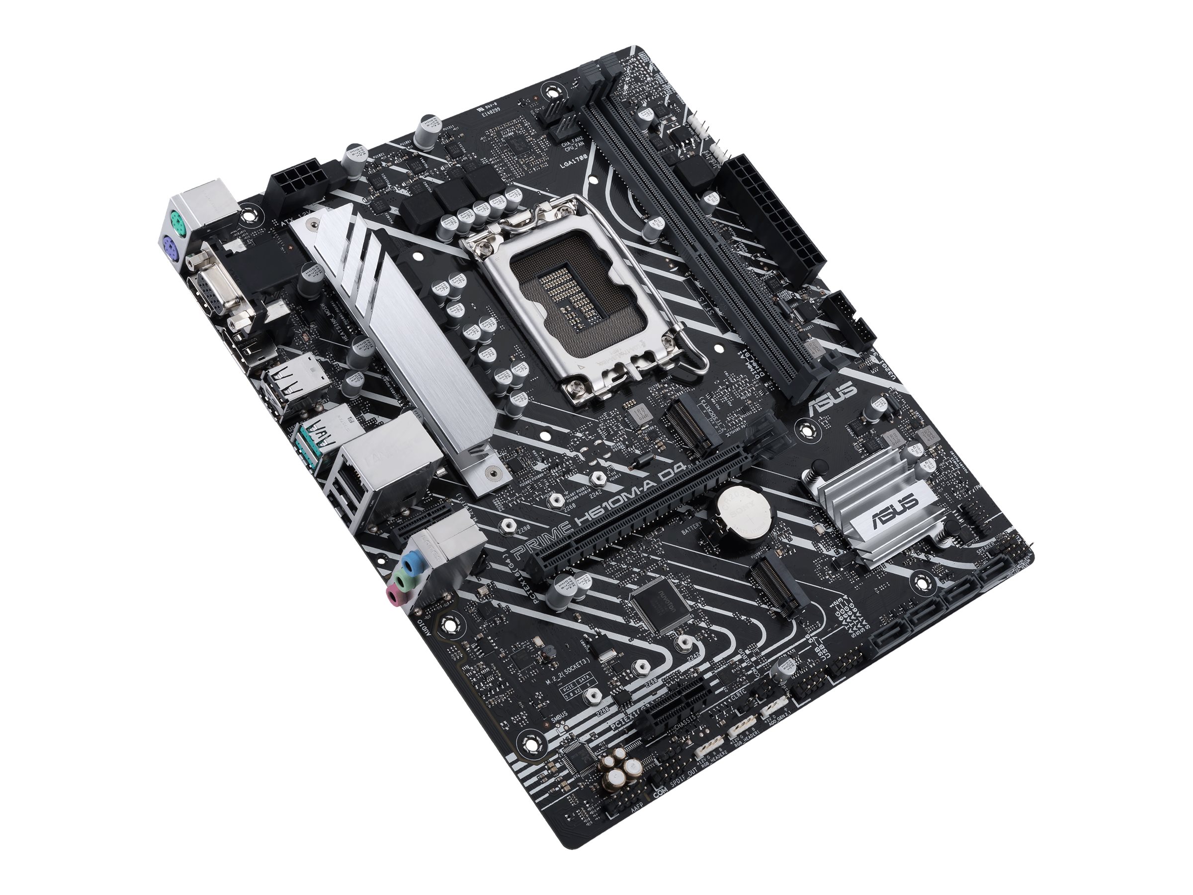 ASUS PRIME H610M-A D4-CSM - Motherboard - micro ATX - LGA1700-Sockel - H610 Chipsatz - USB 3.2 Gen 2 USB 3.2 Gen 1 - Gigabit LAN - Onboard-Grafik (CPU erforderlich)